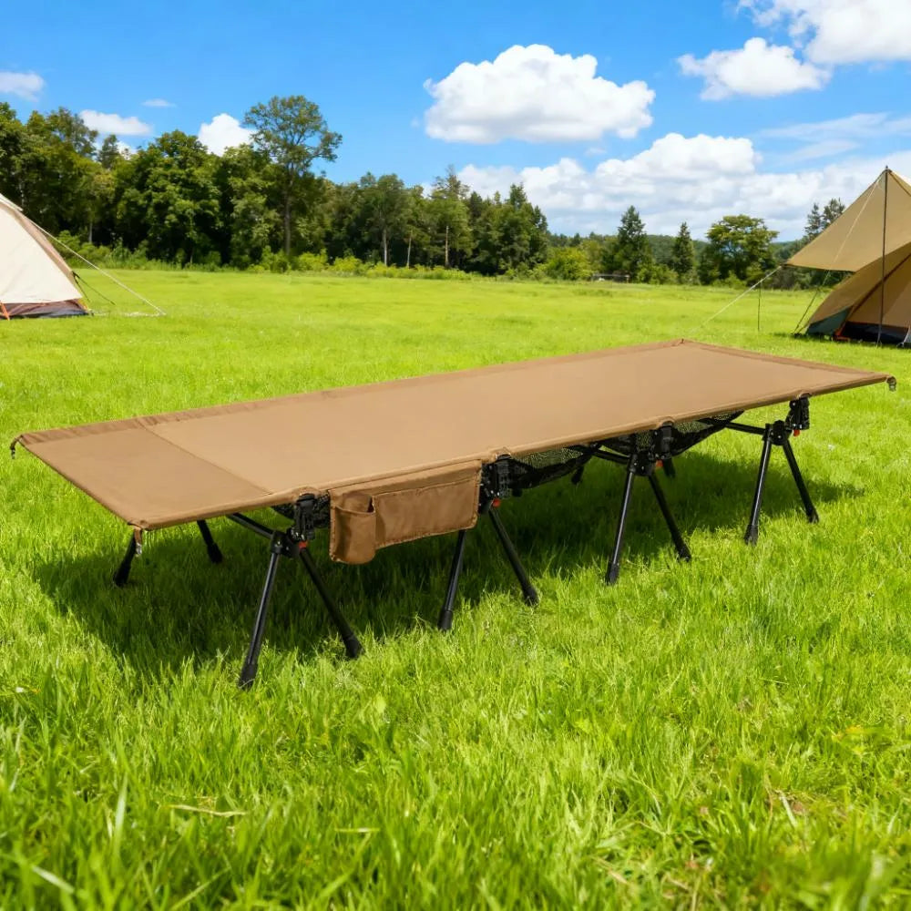 Extra Large Camping Cot with Ground Protection